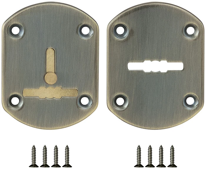 Декоративная накладка ESC021-ABG-6 (БРОНЗА) на сув. замок со шторкой (2 шт)