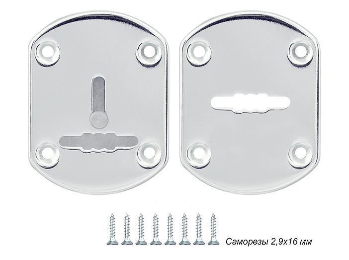 Декоративная накладка ESC021-SS (нержавейка) на сув. замок (1 пара)