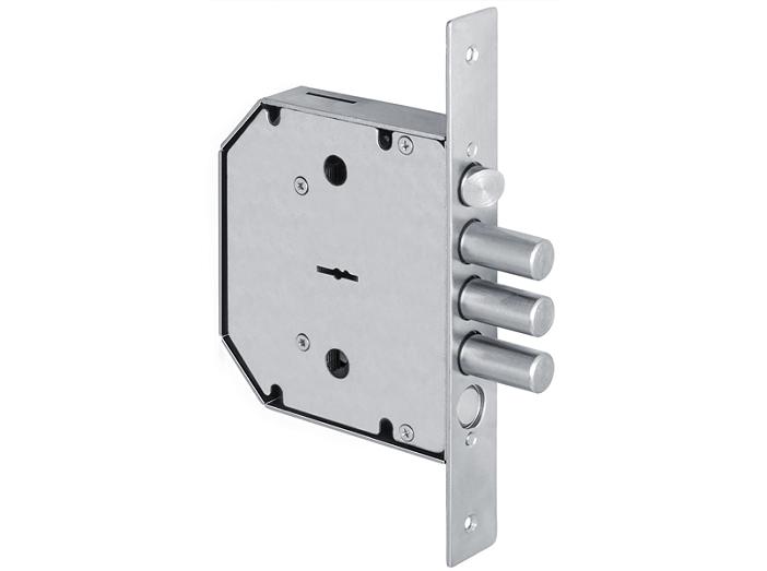 Замок врезной сувальдный с задвижкой и защёлкой GS-SМ 012 (левый), 5 кл.