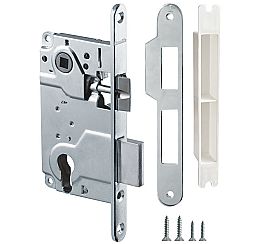 Корпус врезного замка c защёлкой METLH25-50 Box (LH 25-50) CP хром