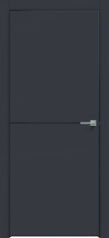 Дверь межкомнатная "Design-709" Дарк блю глухая, кромка-черная матовая