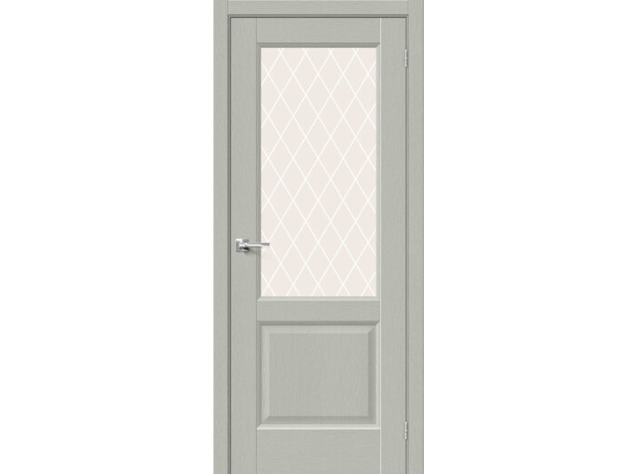 ДП ЭКО Неоклассик-33 Grey Wood White Сrystal 200*80