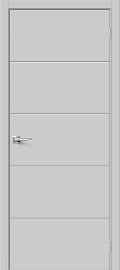 Дверь межкомнатная из ПВХ "Граффити-2" Grey Pro глухая