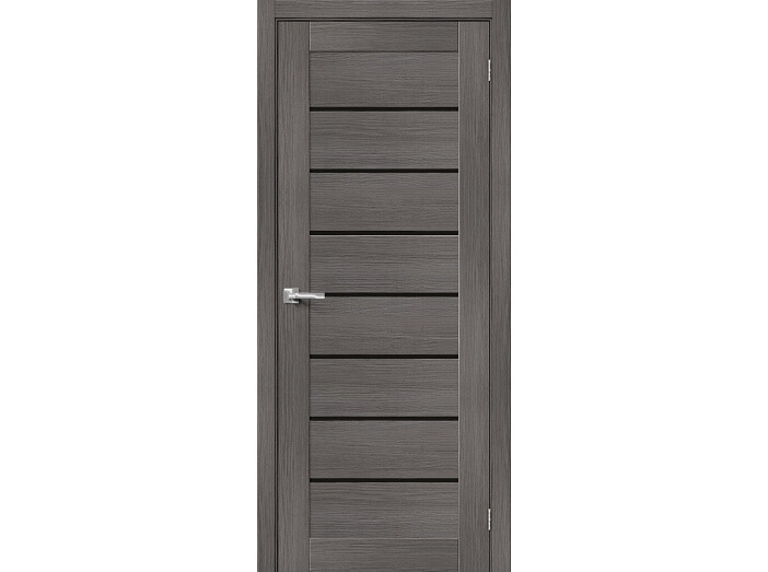 ДП ЭКО Браво-22 Grey Melinga Black Shine 200*80