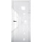 ДП Платина-1  Crystall White,  200*80 кромка-матовый хром