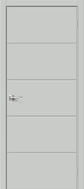 Дверь межкомнатная из ПВХ "Граффити-1.Д" Grey Pro глухая