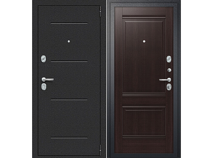 ДС Porta R-2 104/K42 Wenge Veralinga/Букле Черный 205*88 Левая