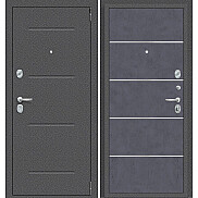 Дверь входная металлическая «Porta R-2 104/П50 IMP-6» Антик серебро/Graphite Art