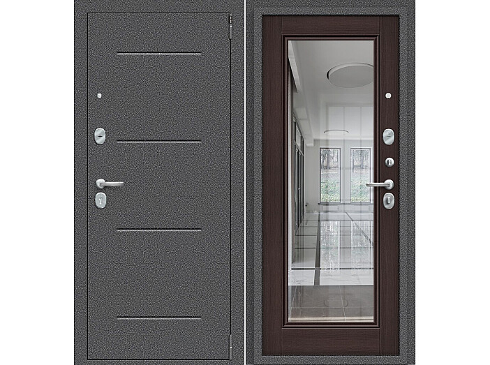 ДС Porta R-2 104/П61 Wenge Veralinga/Антик Серебро 205*88 Левая