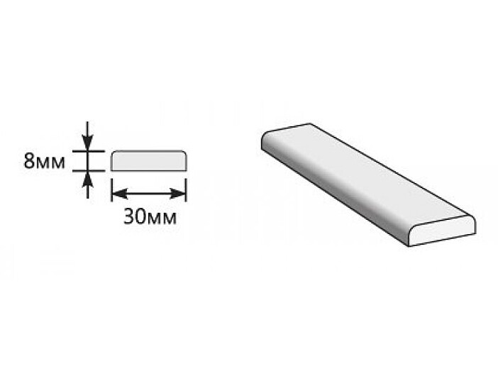 Притворная планка ПЭТ Stormy Silk МДФ 2000*30*8