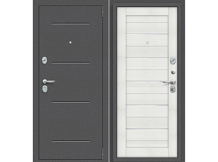 ДС Porta S-2P 104/П22 Bianco Veralinga WW/Антик Серебро 205*88 Правая