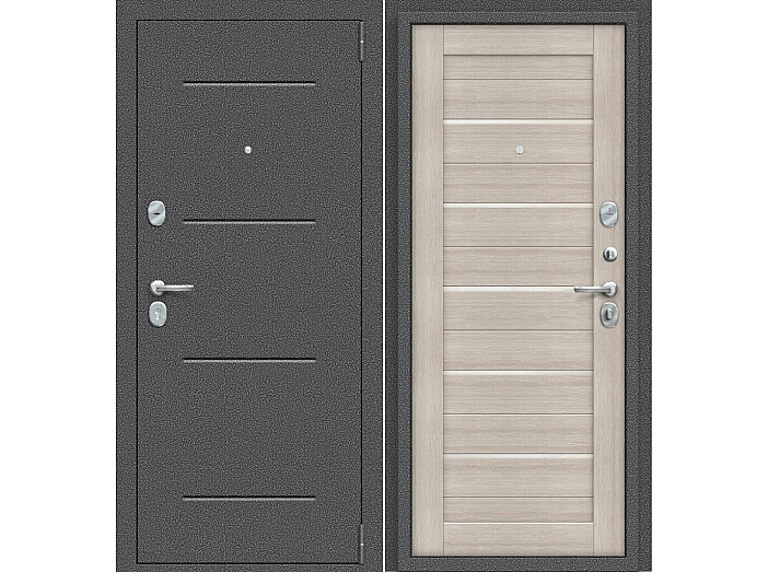 ДС Porta S-2P 104/П22 Cappuccino Veralinga WP/Антик Серебро 205*88 Левая