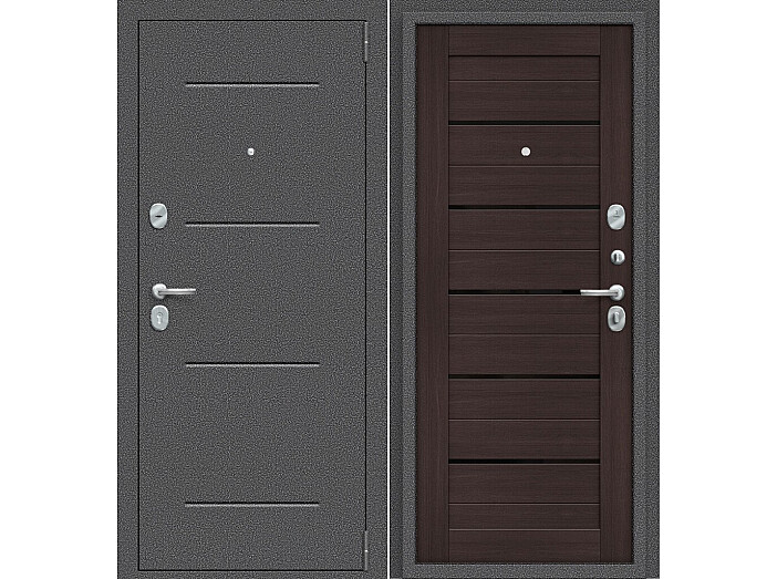 ДС Porta S-2P 104/П22 Wenge Veralinga BS/Антик Серебро 205*88 Левая