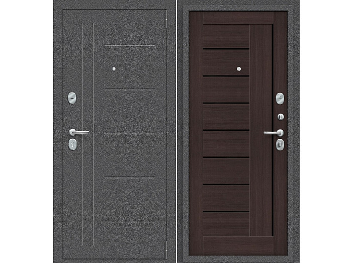 ДС Porta S-2P 109/П29 Wenge Veralinga BS/Антик Серебро 205*88 Левая