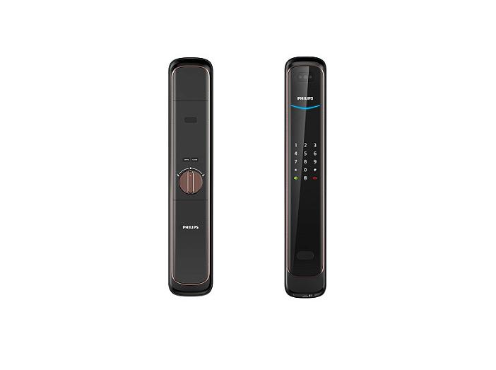 Замок электронный с идентификацией по лицу Philips EasyKey 702 (face unlock), Медный